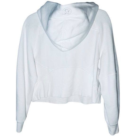 Lululemon x USC Trojans Scuba Oversized White 1/2 Zip Hoodie Size XS/S - Picture 9 of 10